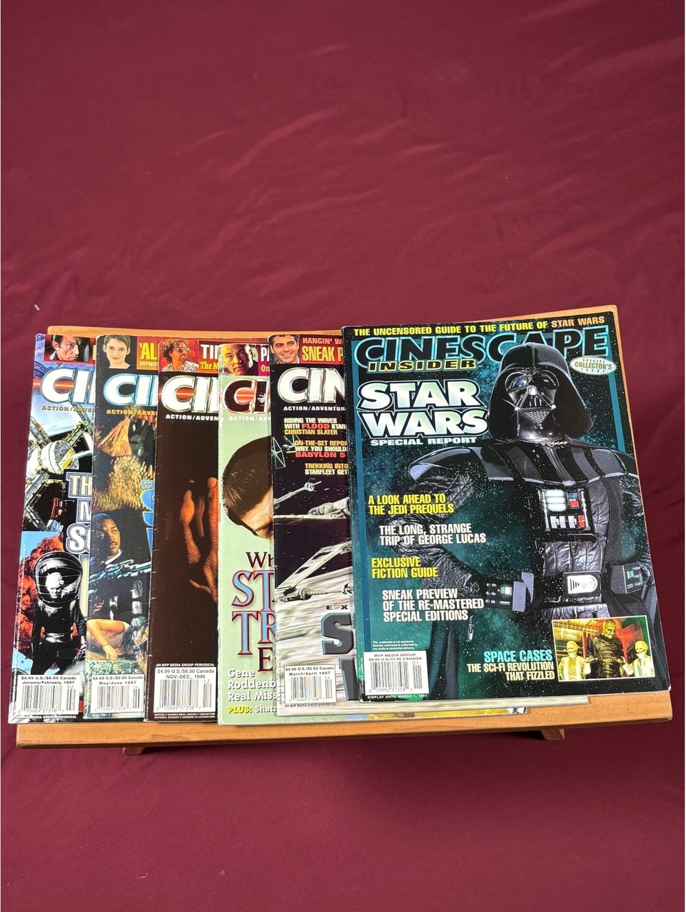vtg Cinescape Starwars/Star Trek Sci-Fi & Horror Movie Bundle + Promo Clippings